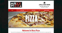 Desktop Screenshot of maxxpizzaco.com